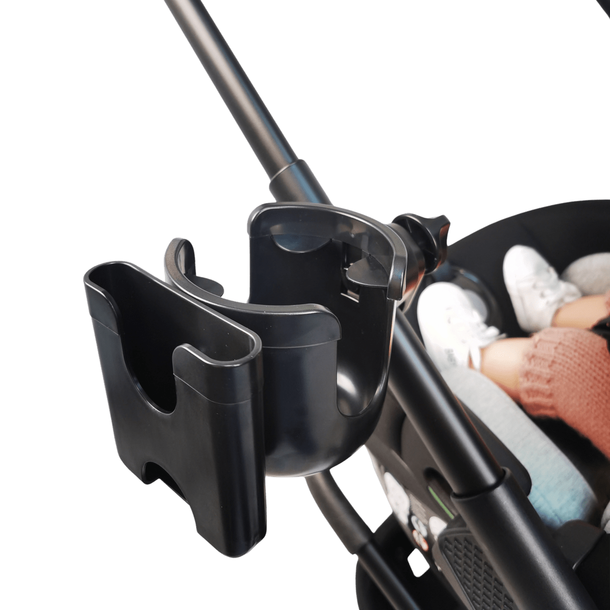 Qubi Infant Car Seat Stroller 7 Piece Bundle - Eclipse Black