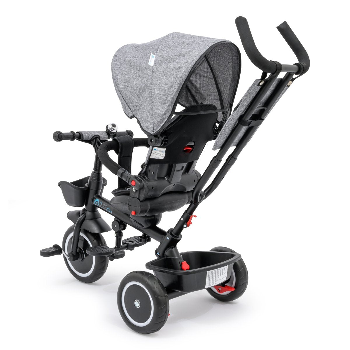 For Your Little One 6 in 1 Trike V3 - Grey (9 months - 5 years)