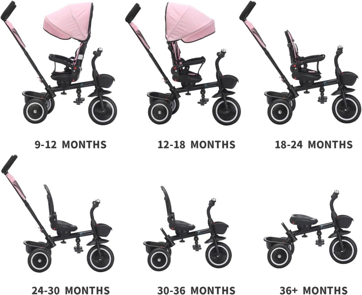 6 In 1 Trike V3 - Blue (9 Months - 5 Years)