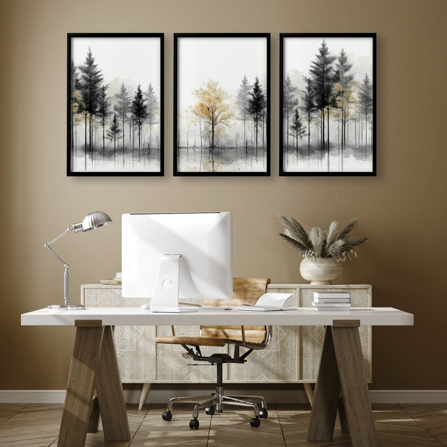Set of 3 Asian Inspired Wall Art Prints