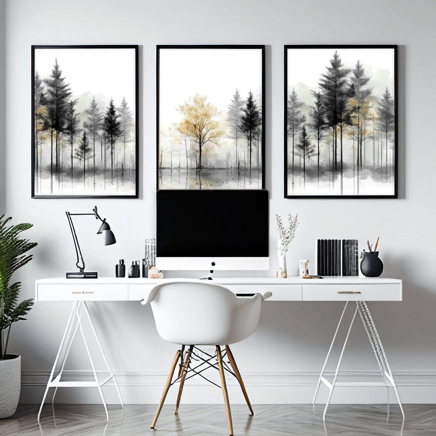 Set of 3 Asian Inspired Wall Art Prints