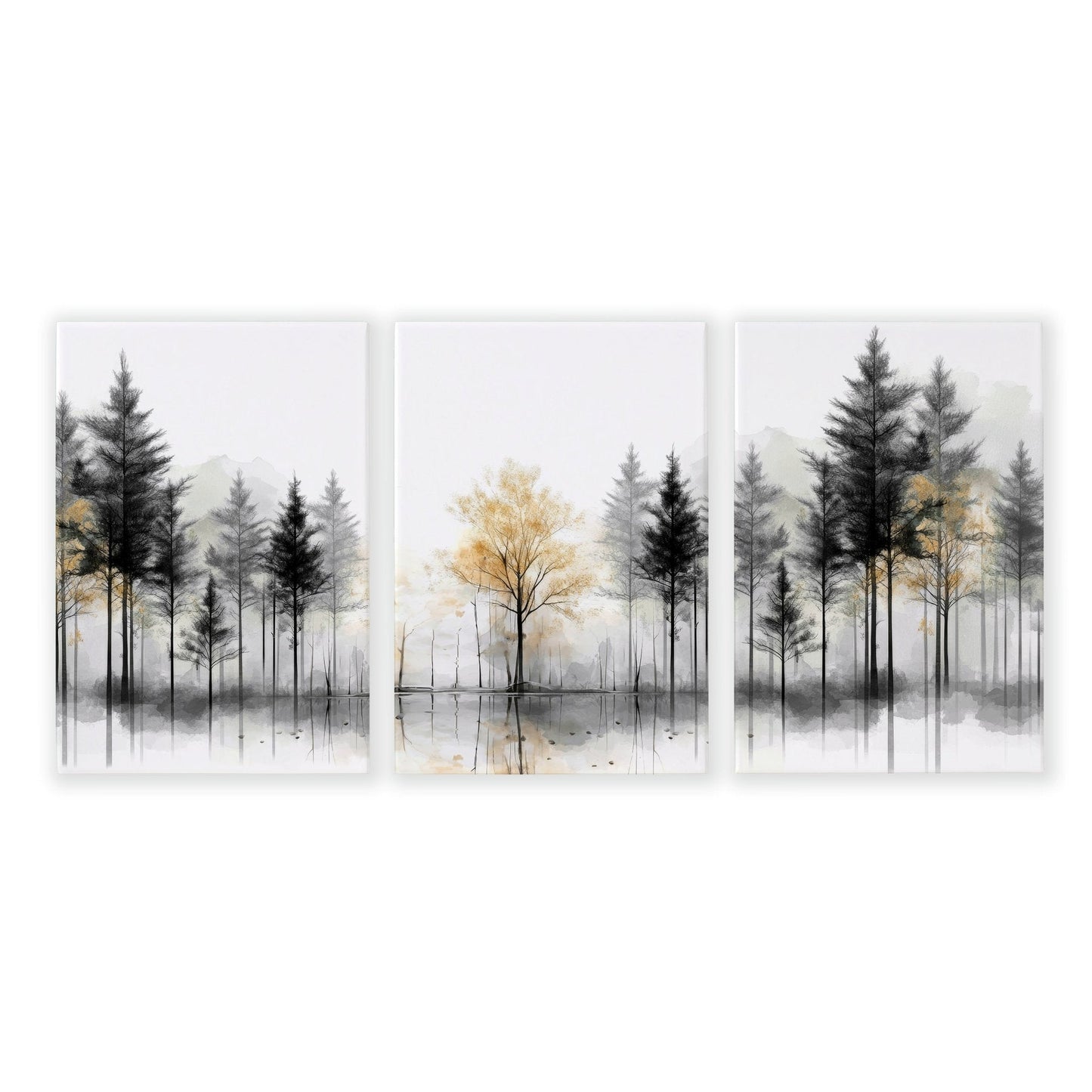 Set of 3 Asian Inspired Wall Art Prints