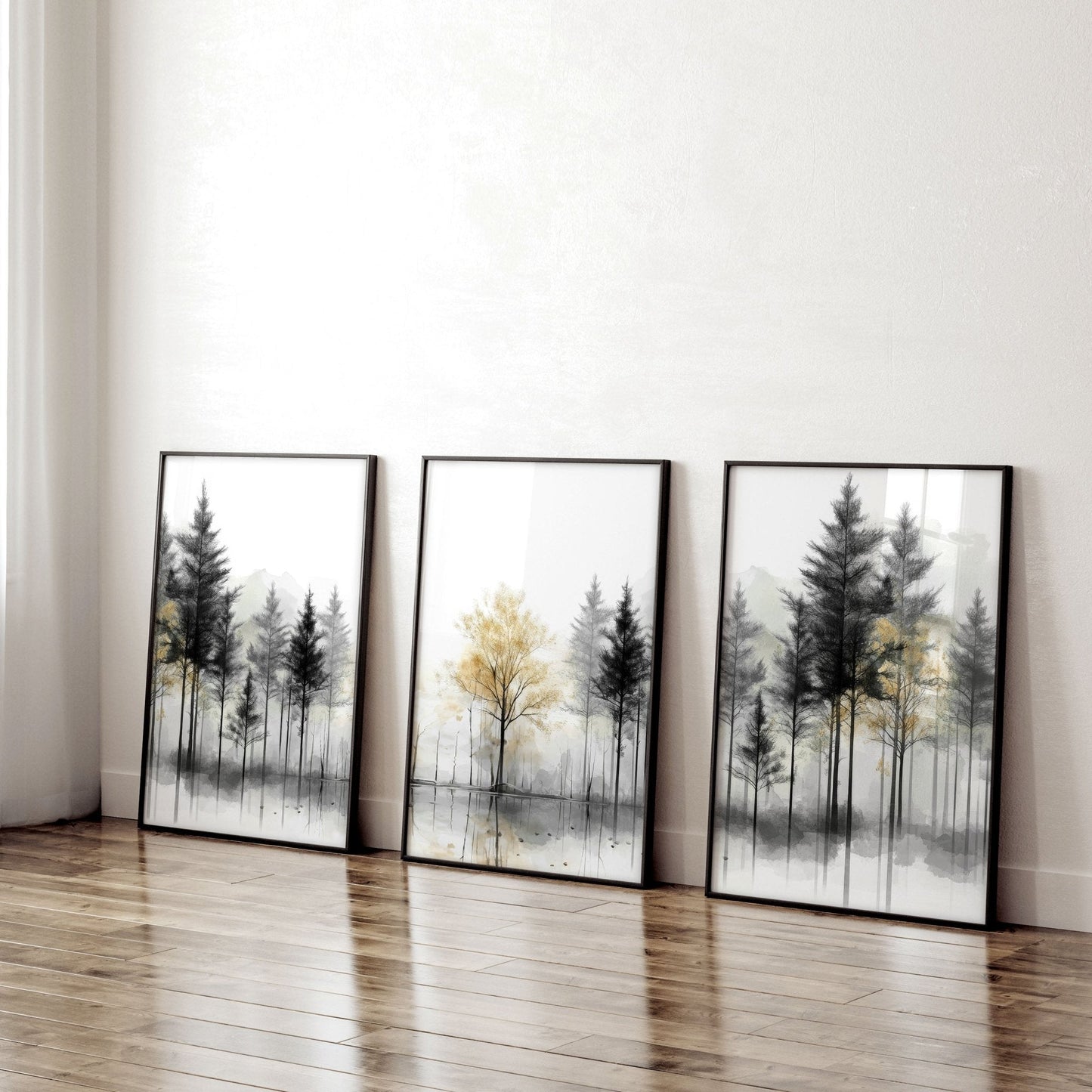 Set of 3 Asian Inspired Wall Art Prints