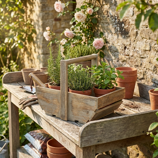 Oak Effect Wooden Trug