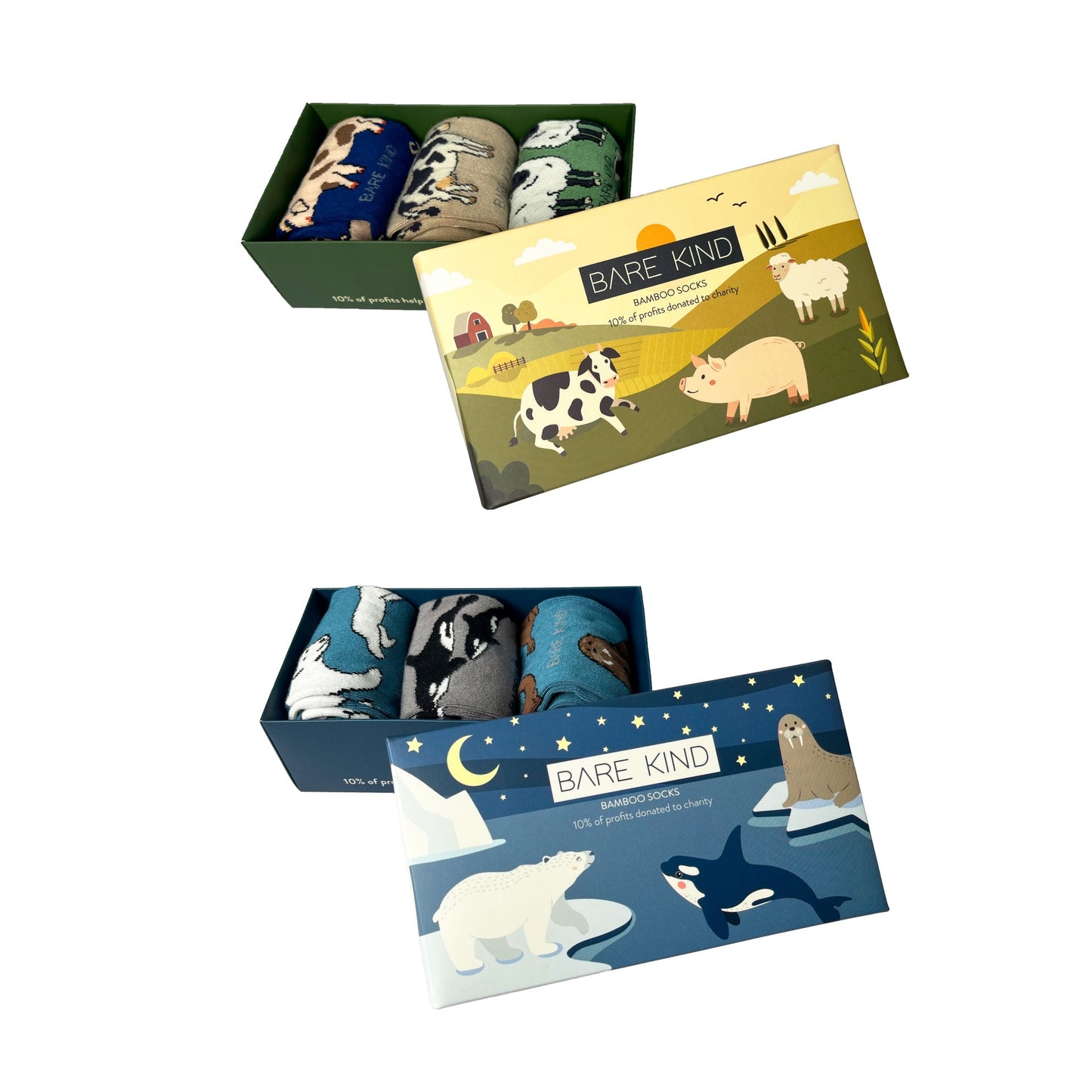 Bare Kind Gift Box Bundle of 2 Socks