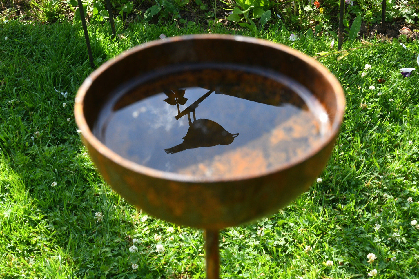 Rain Catcher Plant Support – Rustic Metal Garden Ornament