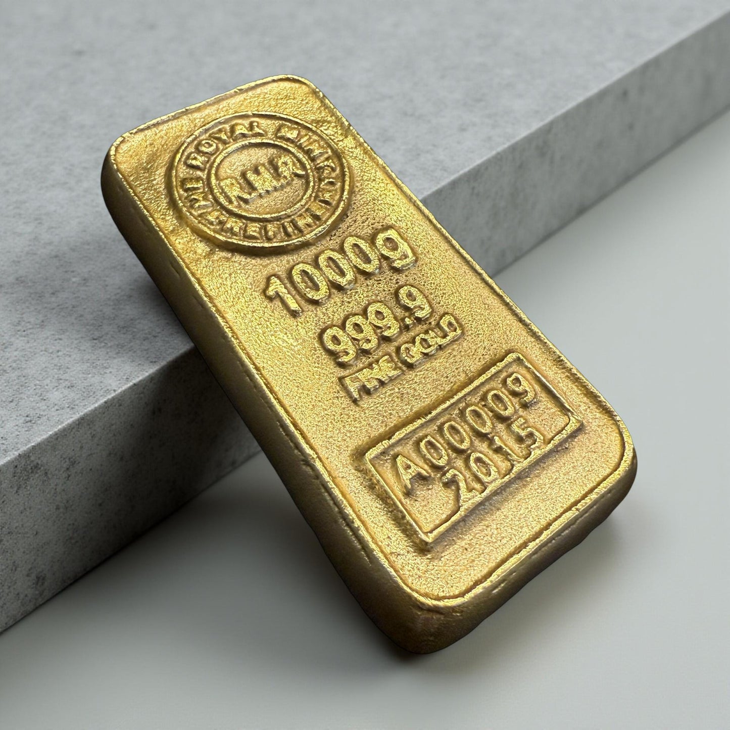 Cast Iron Gold Bullion Bar Paper Weight by Vintage-Electrical