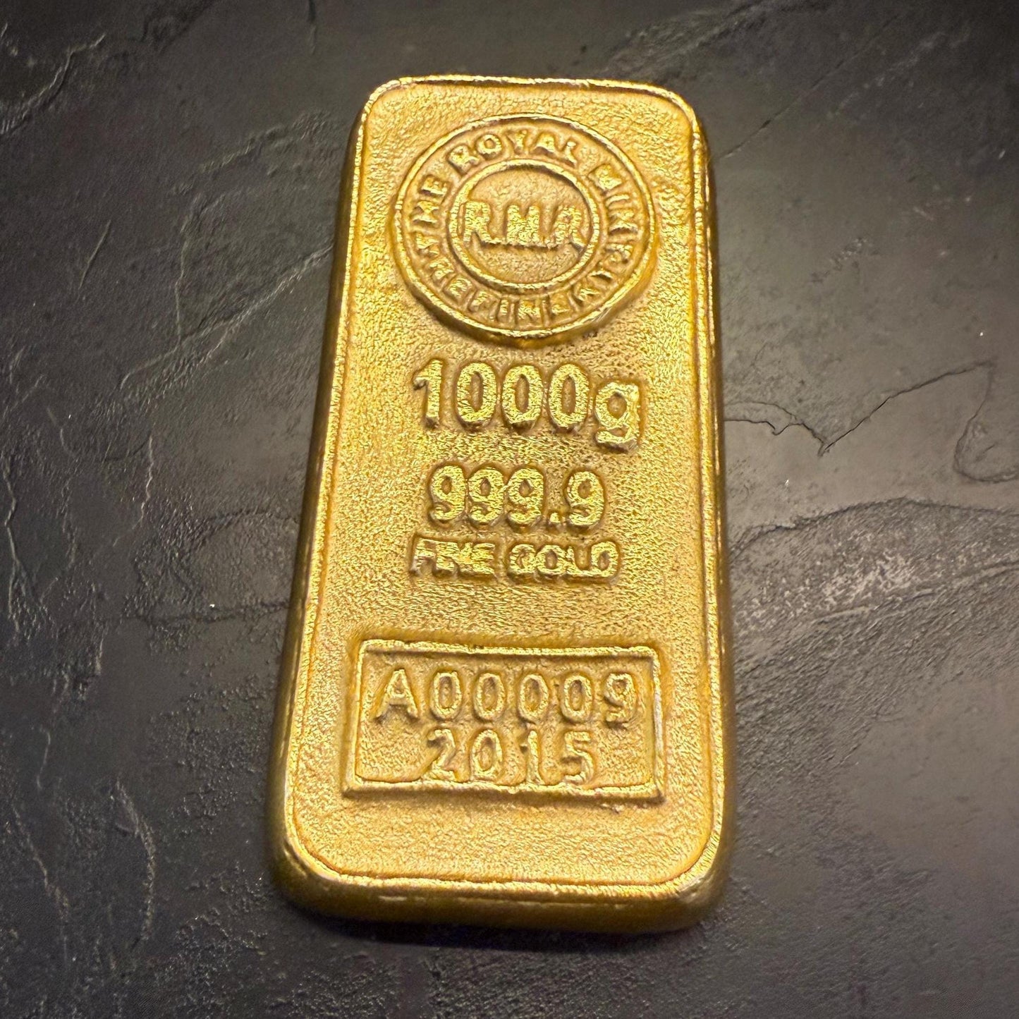 Cast Iron Gold Bullion Bar Paper Weight by Vintage-Electrical