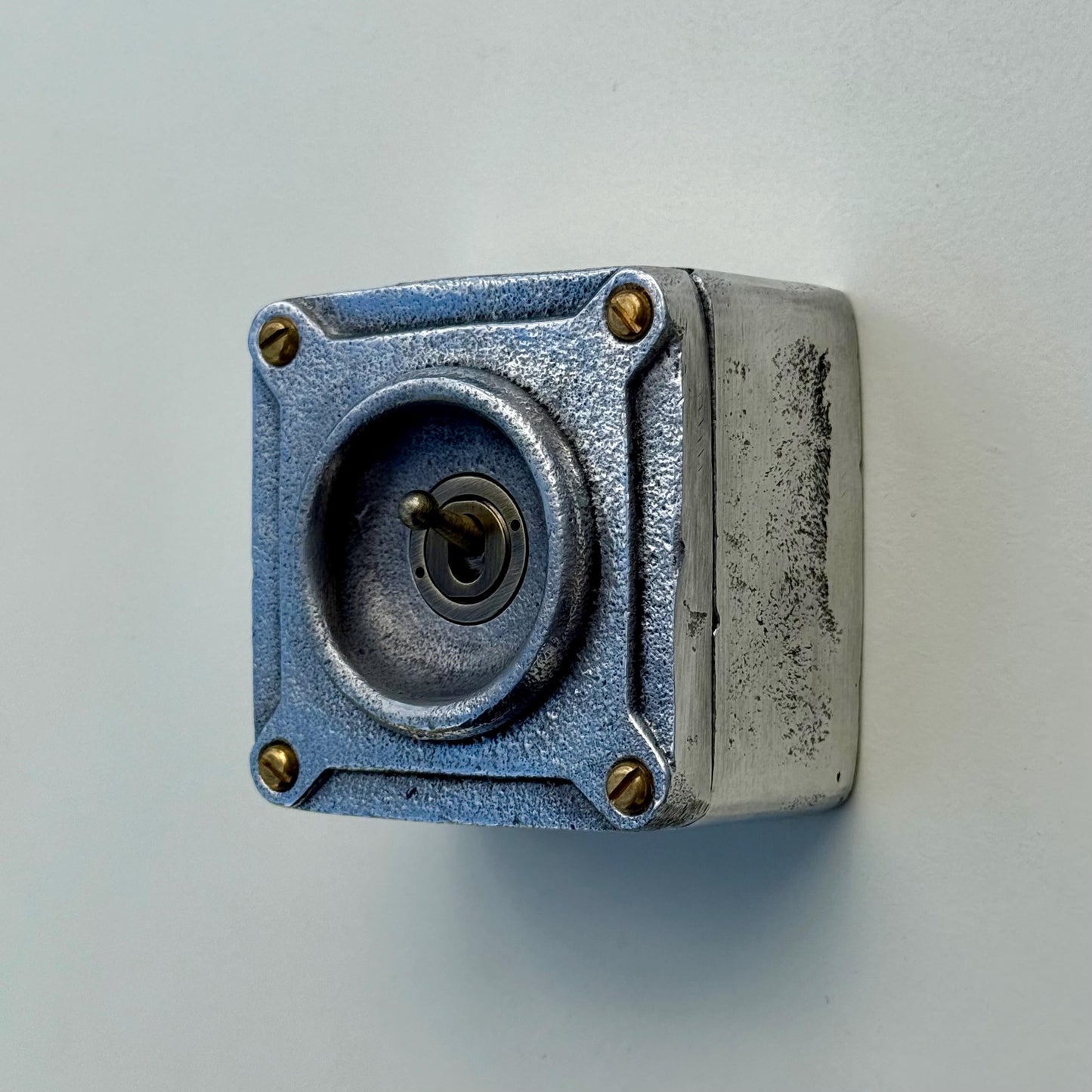 Single Gang Solid Metal Conduit Toggle Light Switch - Industrial Vintage Crabtree by Vintage-Electrical