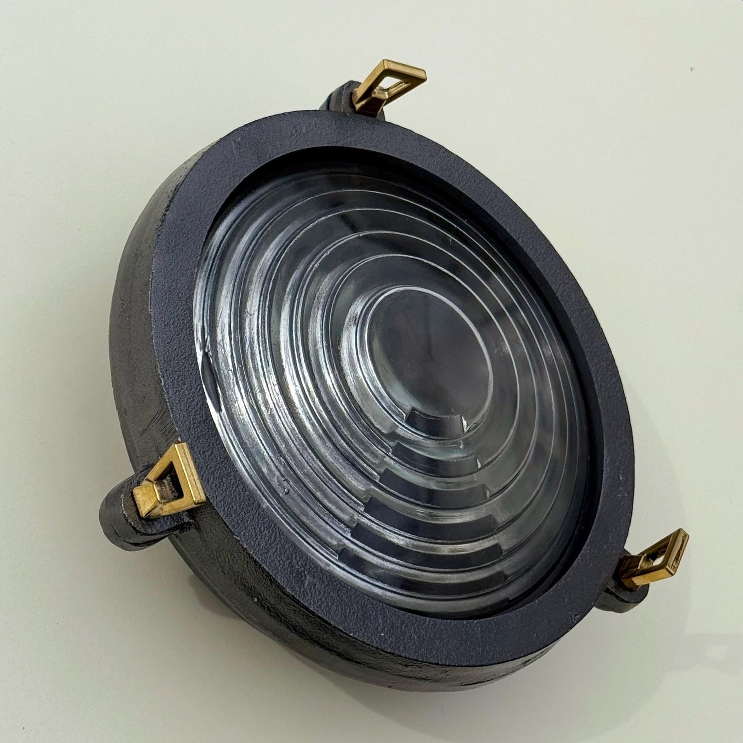 Wroxham ~ Cast Pewter Coastal Lighthouse Wall Light Industrial Ceiling Fixture by Vintage-Electrical