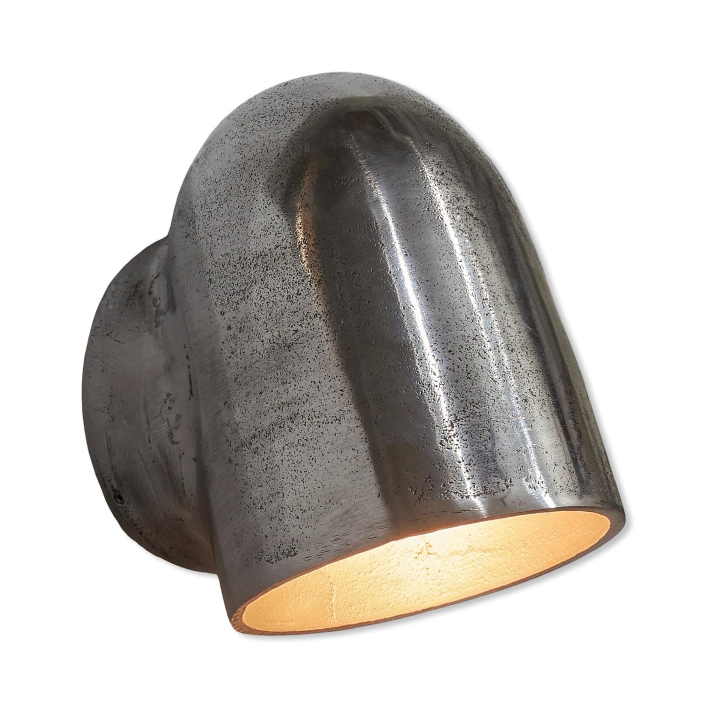Hopton ~ Pewter Mast Down Light Solid Cast Wall Sconce by Vintage-Electrical