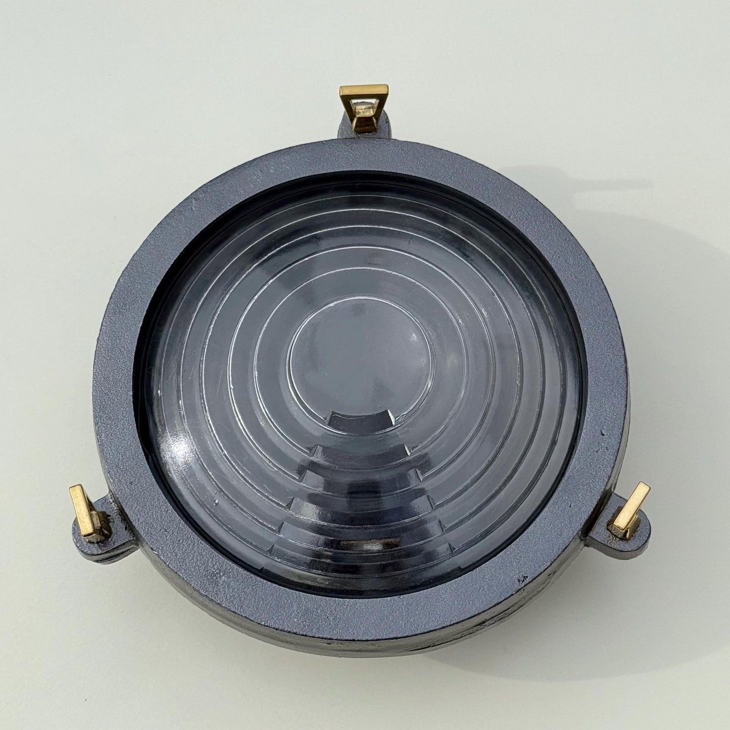 Wroxham ~ Cast Pewter Coastal Lighthouse Wall Light Industrial Ceiling Fixture by Vintage-Electrical