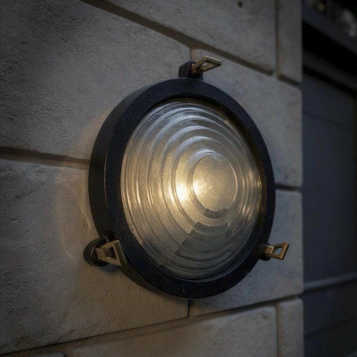 Wroxham ~ Cast Pewter Coastal Lighthouse Wall Light Industrial Ceiling Fixture by Vintage-Electrical