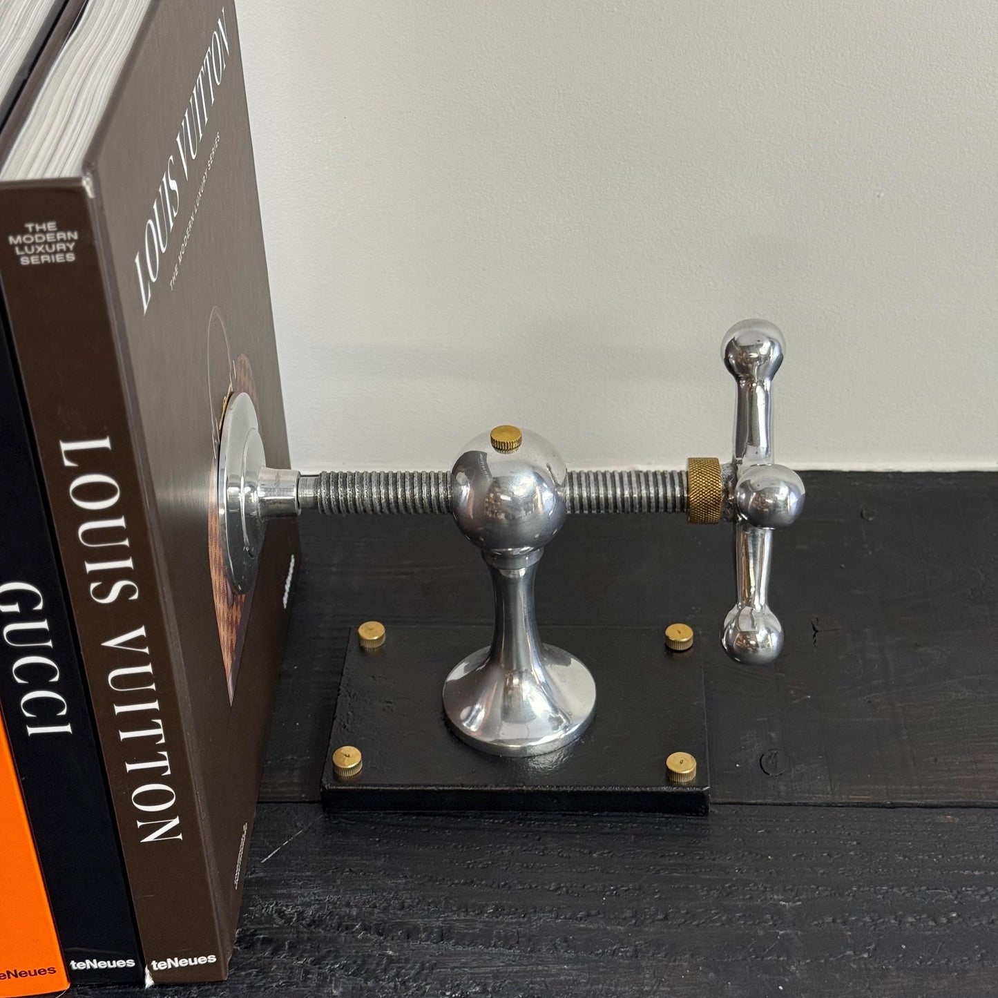 Windlass Bookend Retro Book DVD Organizer by Vintage-Electrical