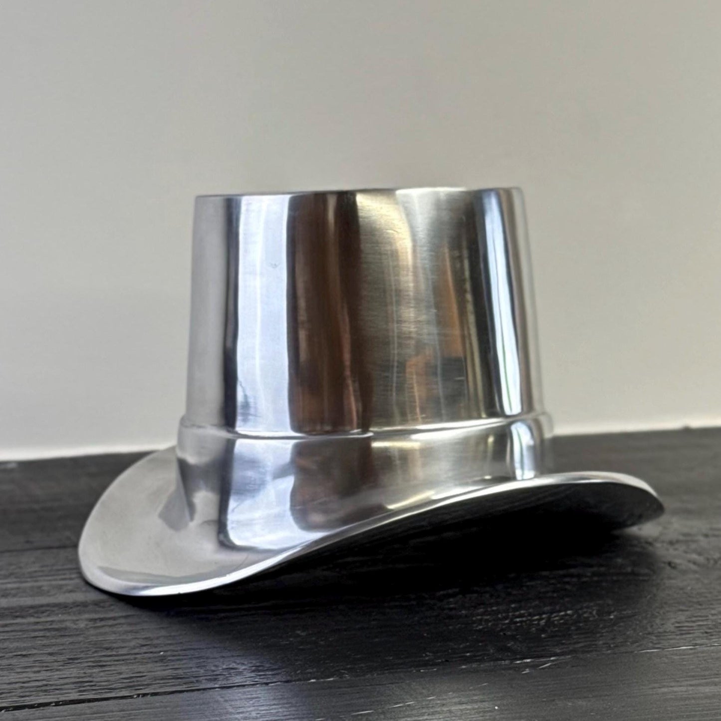 Top Hat ~ Solid Cast Champagne Ice Bucket - Wine Cooler by Vintage-Electrical