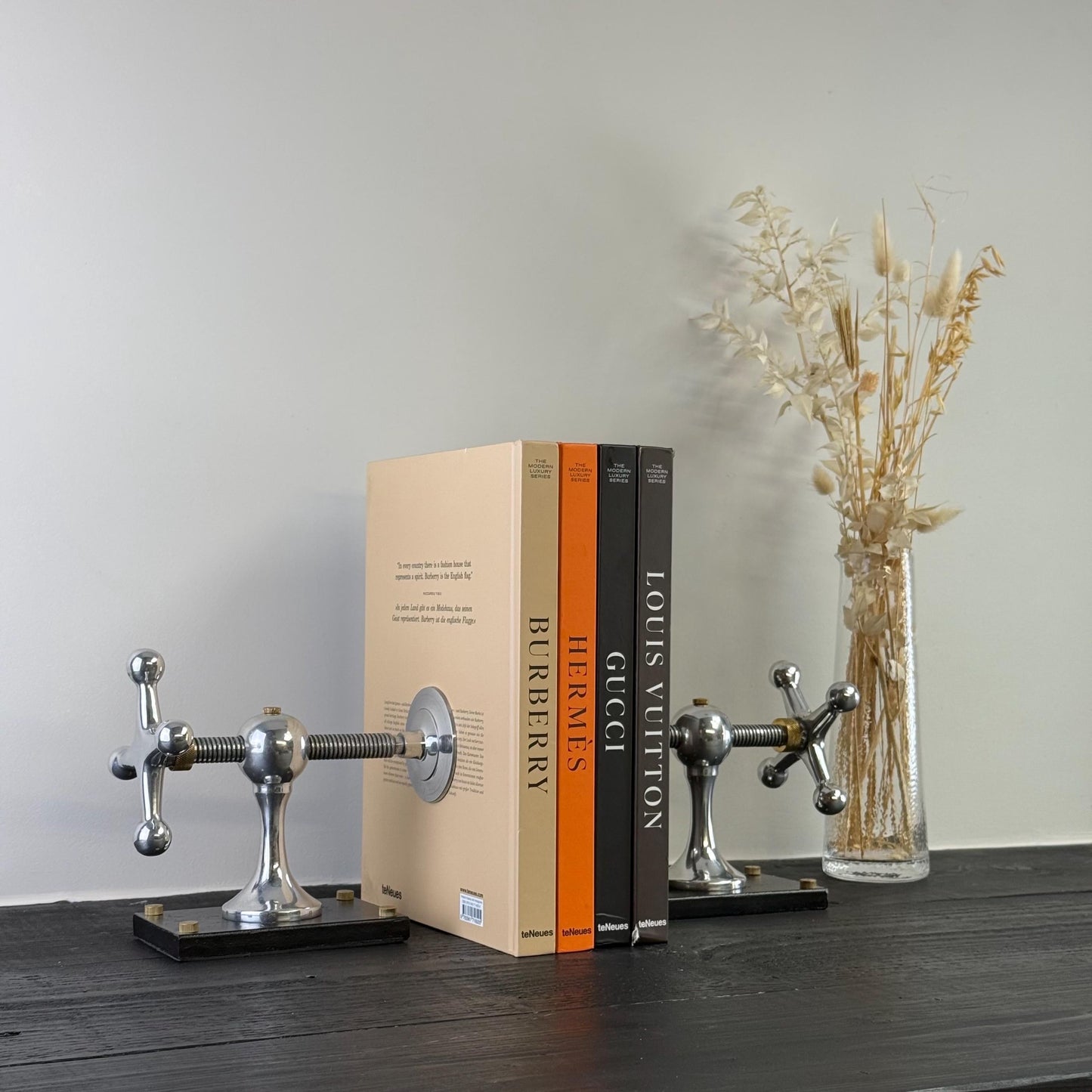 Windlass Bookend Retro Book DVD Organizer by Vintage-Electrical