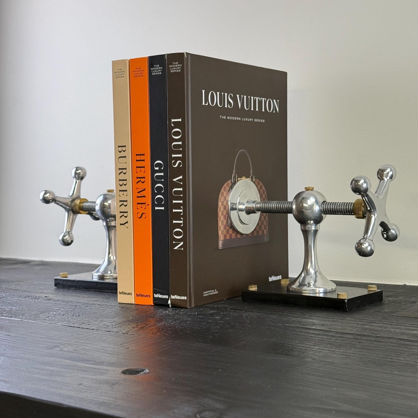 Windlass Bookend Retro Book DVD Organizer by Vintage-Electrical