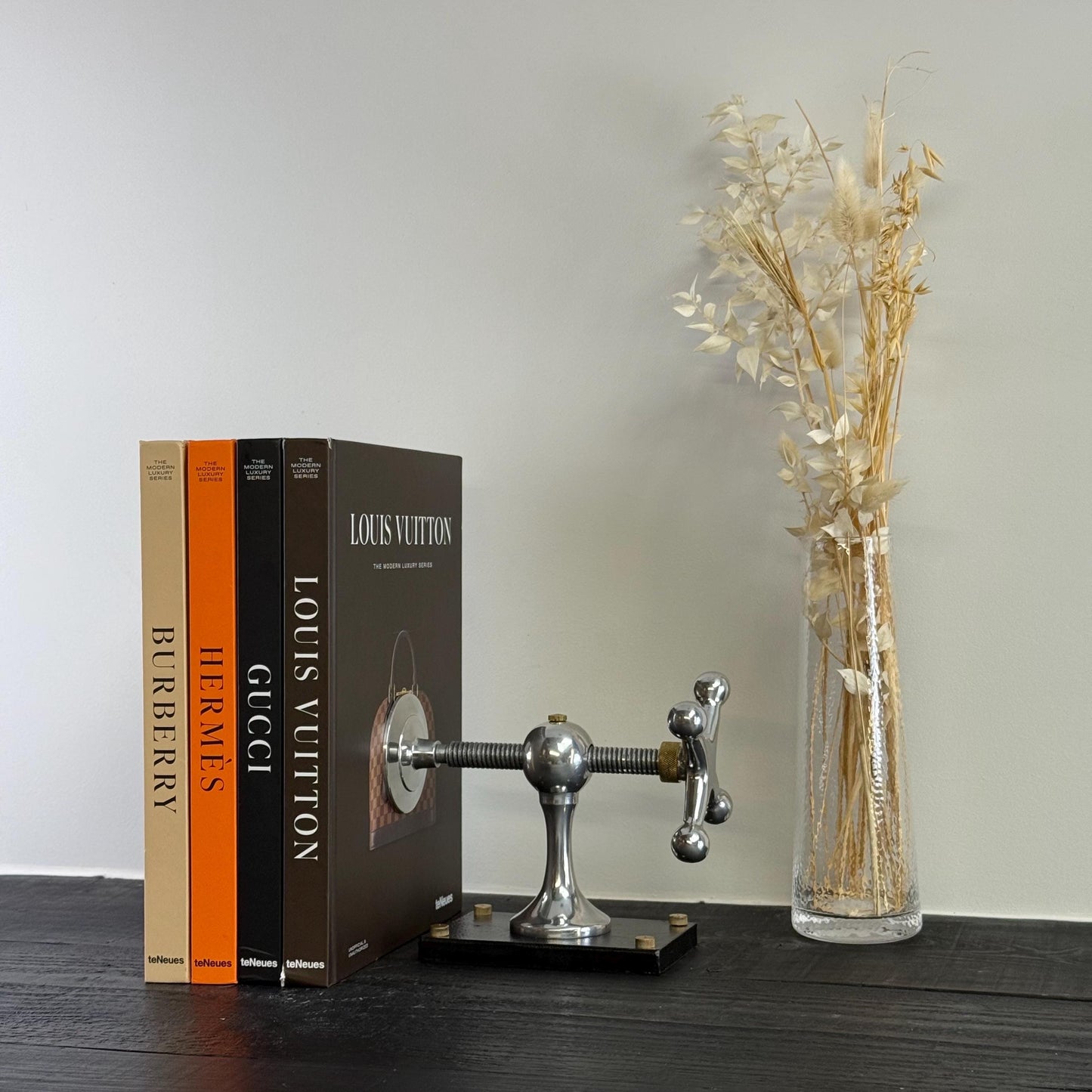 Windlass Bookend Retro Book DVD Organizer by Vintage-Electrical