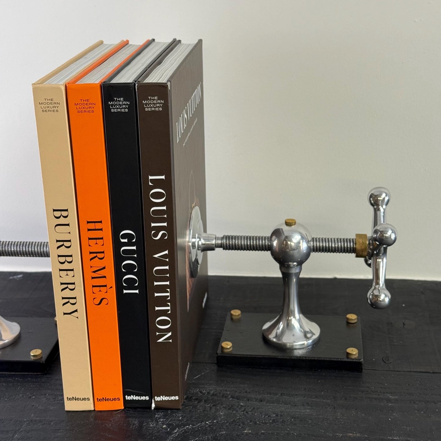 Windlass Bookend Retro Book DVD Organizer by Vintage-Electrical