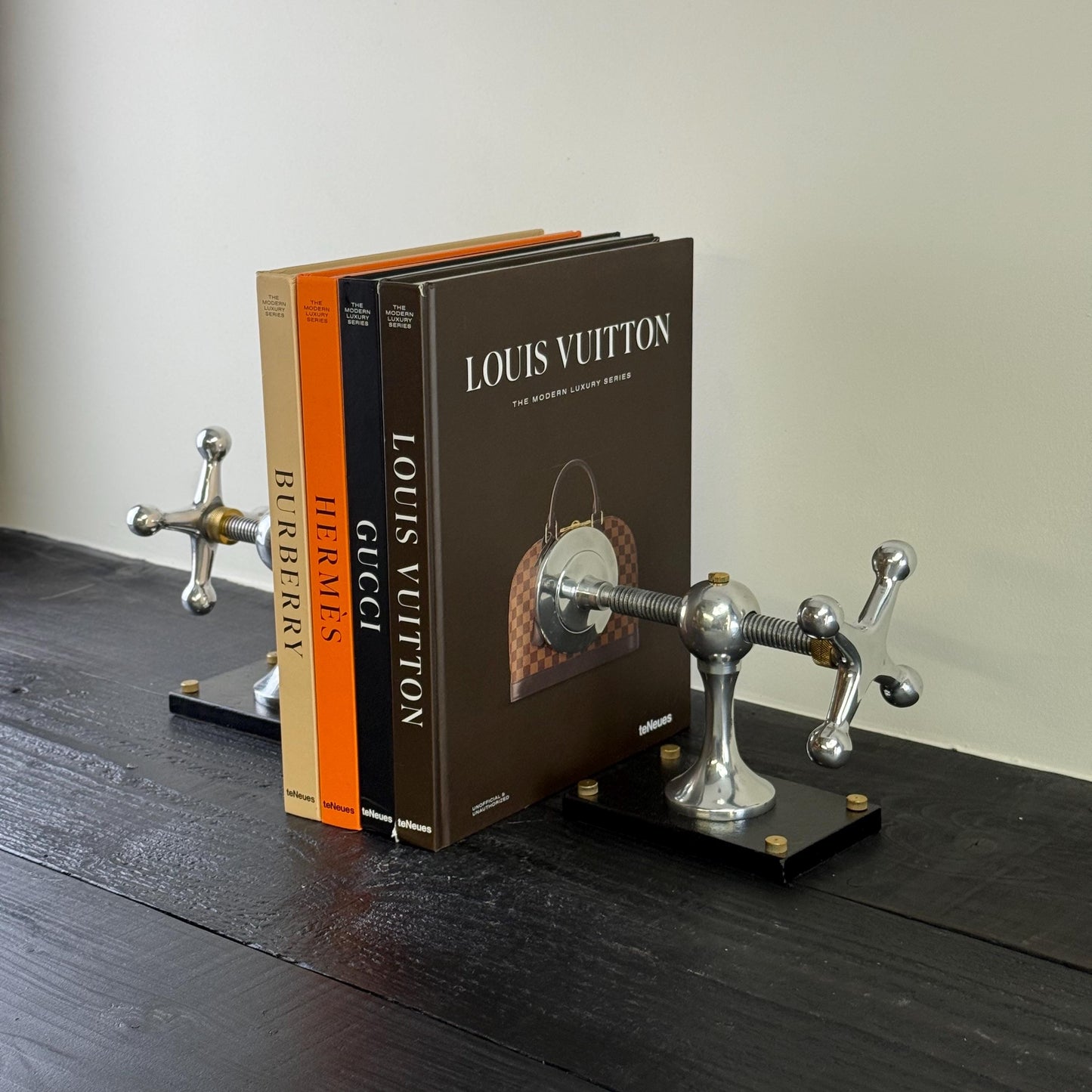 Windlass Bookend Retro Book DVD Organizer by Vintage-Electrical