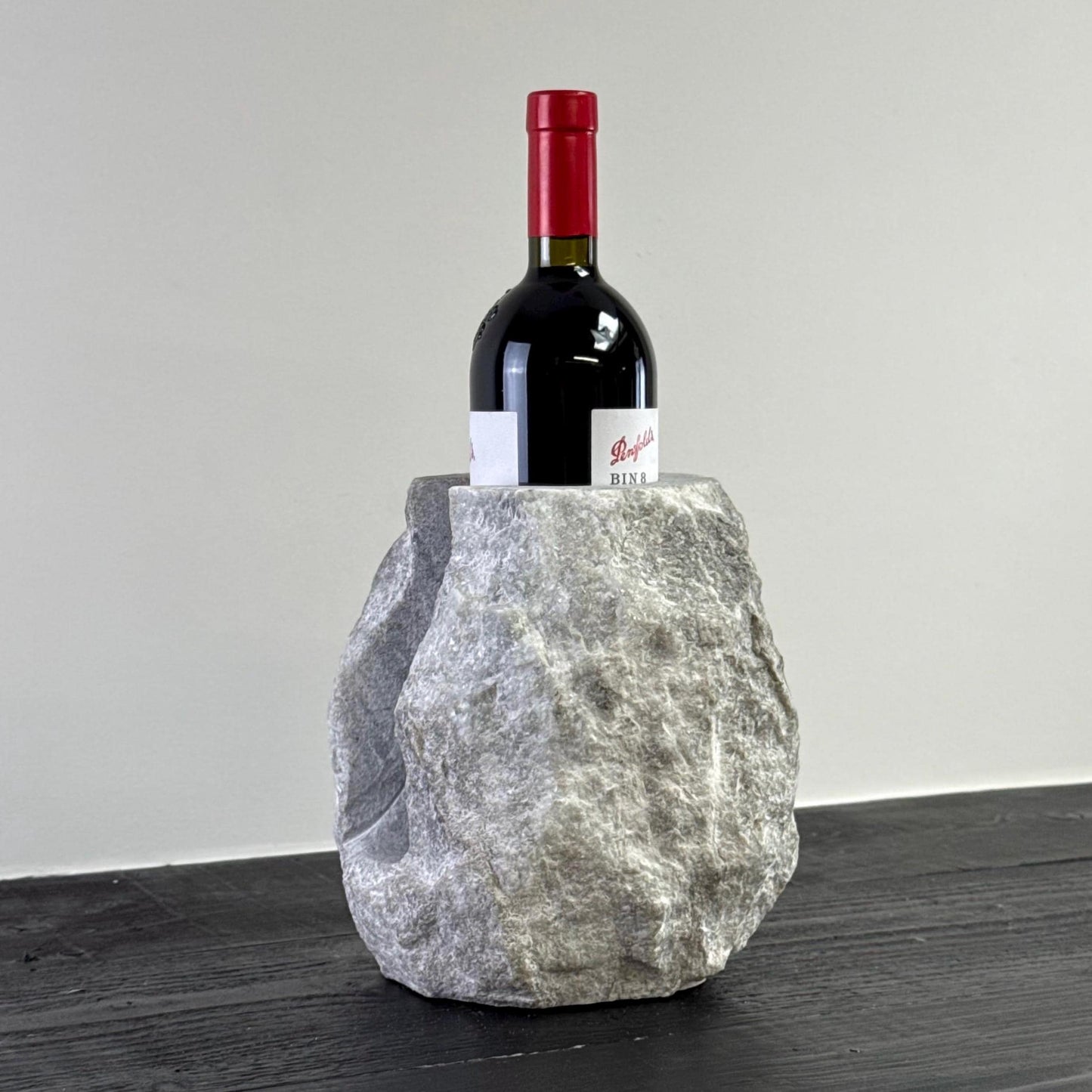 Marble Stone Solid Handcrafted Wine Bottle Holder by Vintage-Electrical