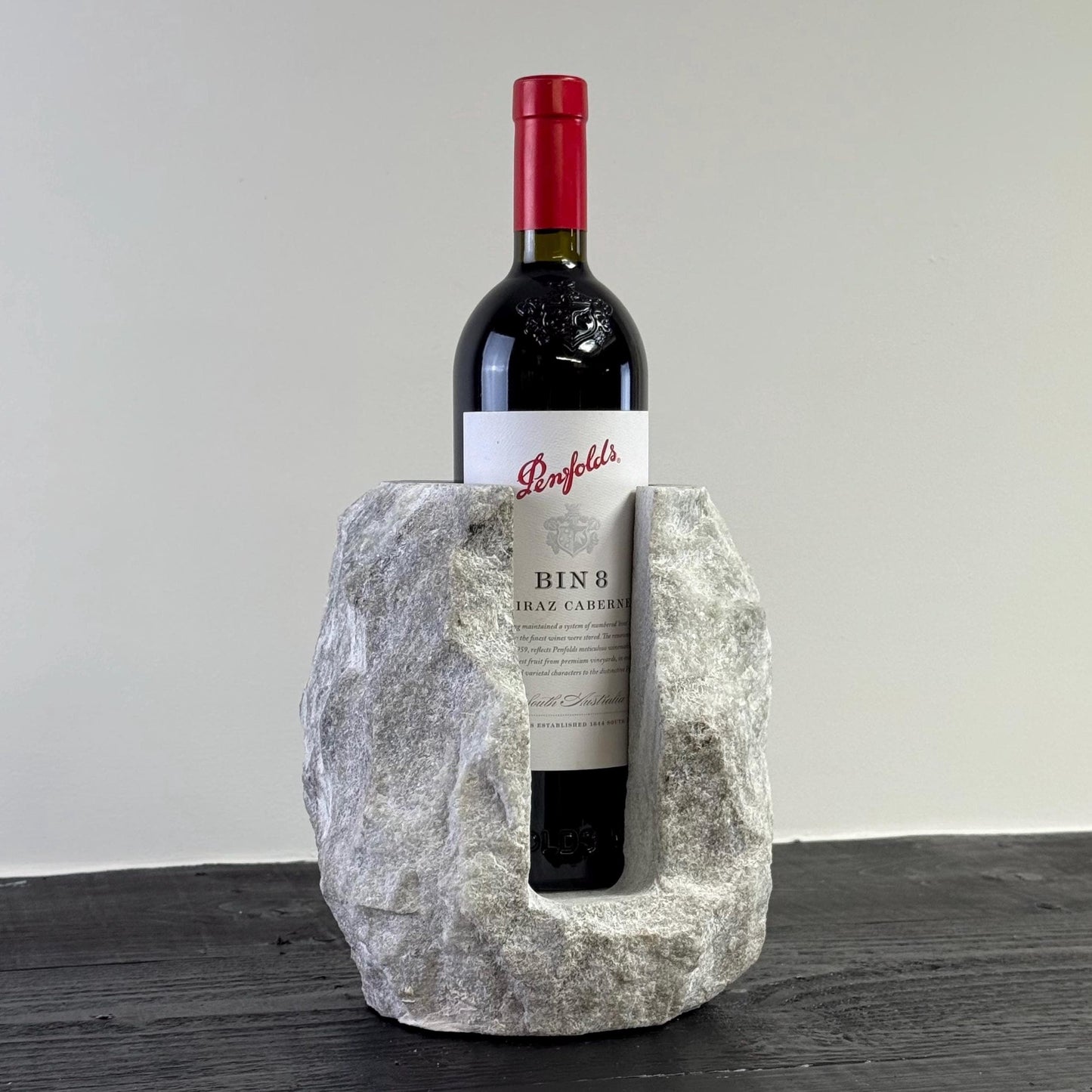 Marble Stone Solid Handcrafted Wine Bottle Holder by Vintage-Electrical