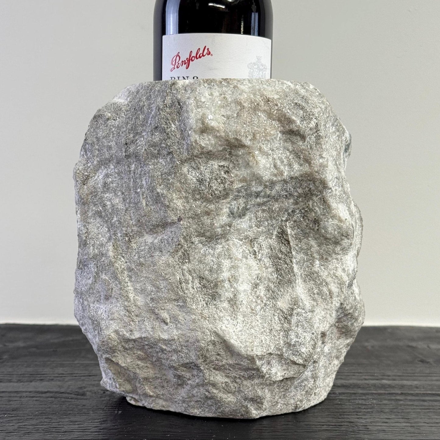 Marble Stone Solid Handcrafted Wine Bottle Holder by Vintage-Electrical