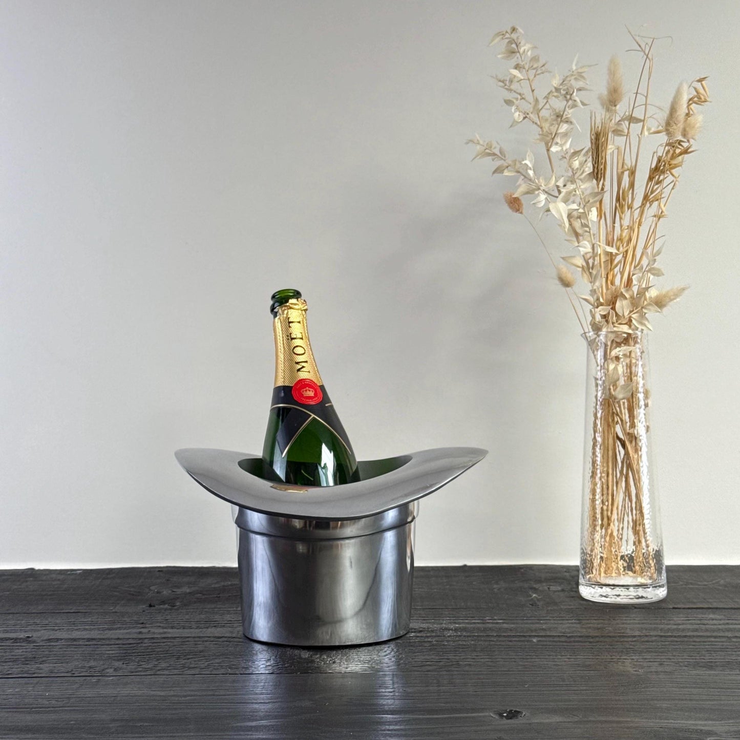 Top Hat ~ Solid Cast Champagne Ice Bucket - Wine Cooler by Vintage-Electrical