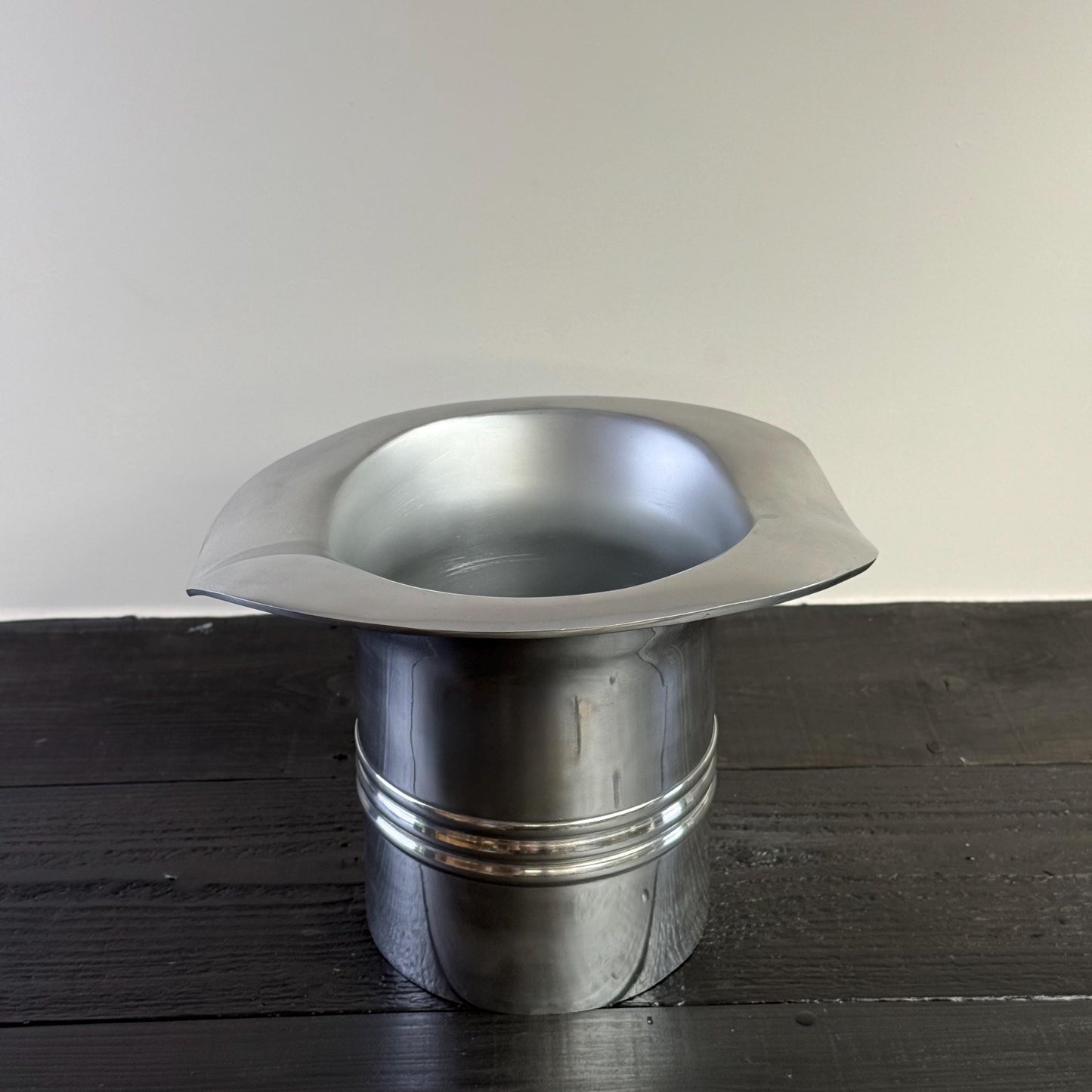 Top Hat XL ~ Solid Cast Champagne Ice Bucket - Wine Cooler Bath by Vintage-Electrical