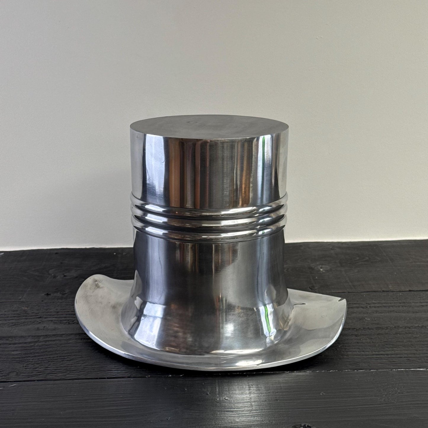 Top Hat XL ~ Solid Cast Champagne Ice Bucket - Wine Cooler Bath by Vintage-Electrical