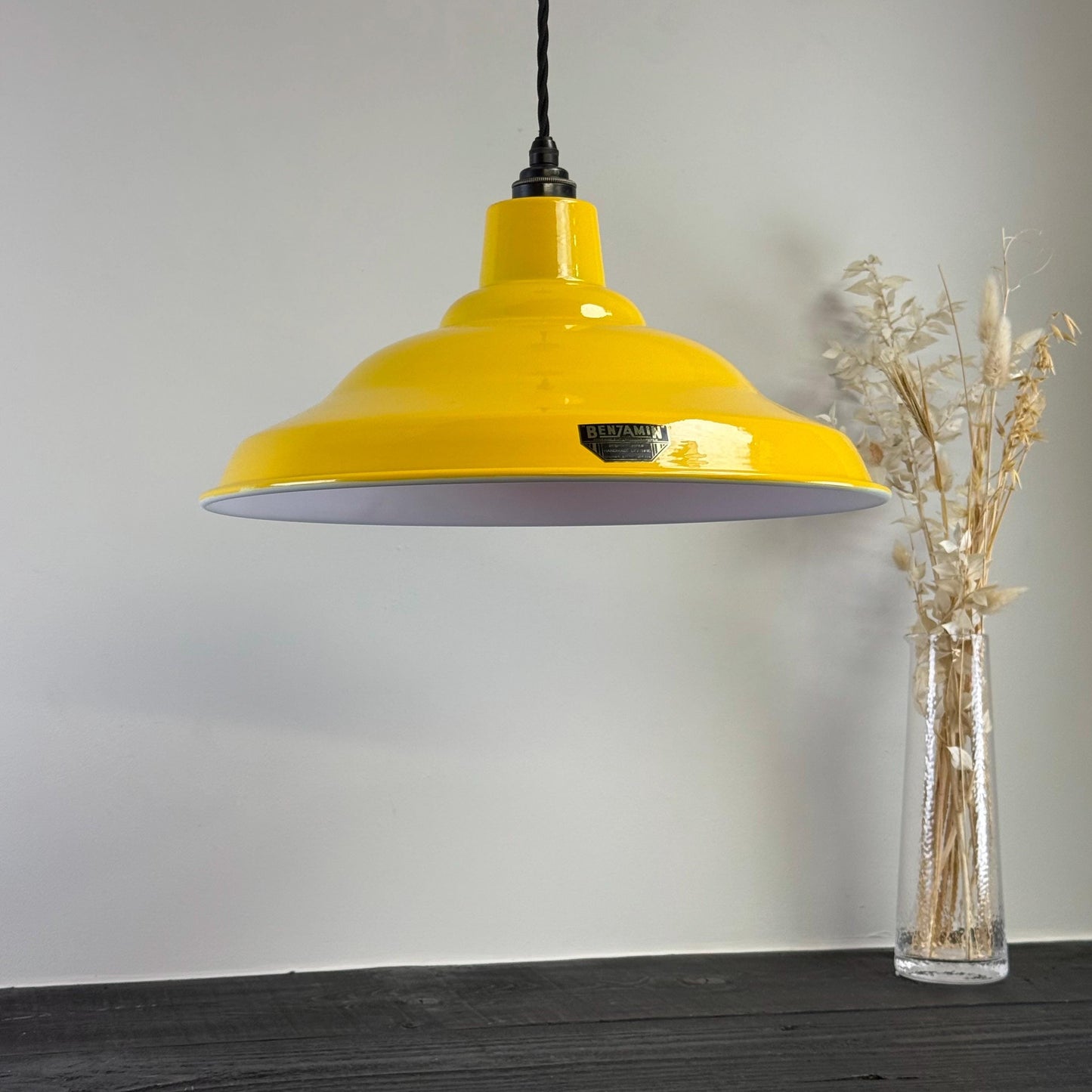 Bawsey ~ Summer Yellow Lampshade Pendant Set Light *Factory Second* ~ 16 Inch by Vintage-Electrical