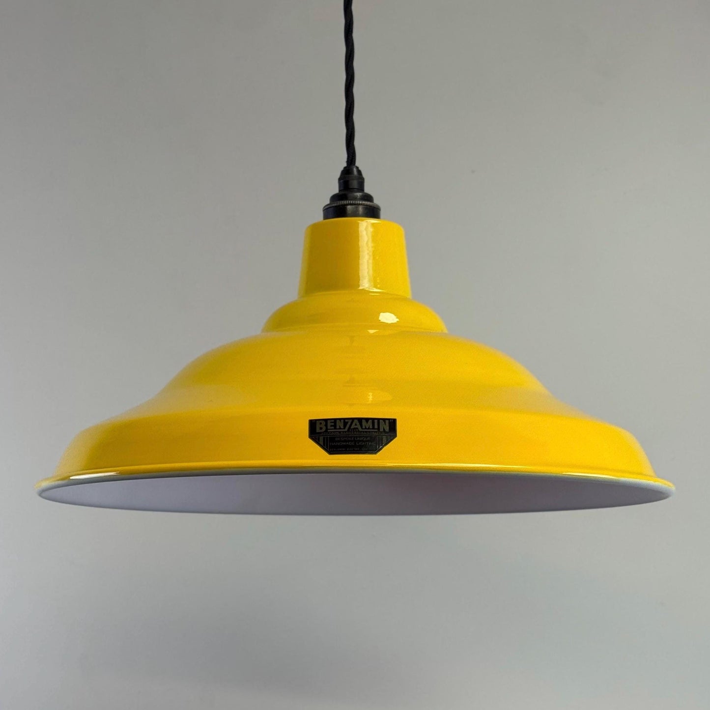 Bawsey ~ Summer Yellow Lampshade Pendant Set Light *Factory Second* ~ 16 Inch by Vintage-Electrical