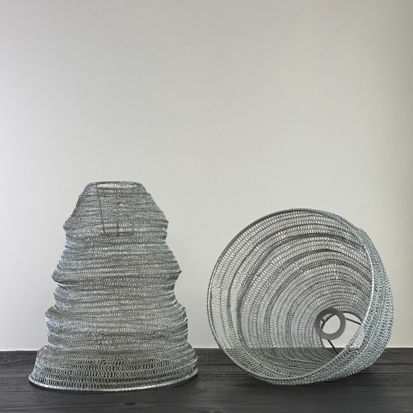 Walton ~ Beehive Large Silver Wire Mesh Lampshade Pendant Ceiling Light by Vintage-Electrical