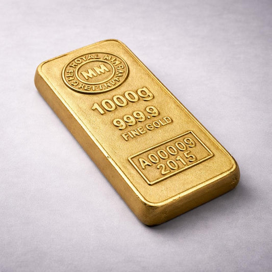 Cast Iron Gold Bullion Bar Paper Weight by Vintage-Electrical