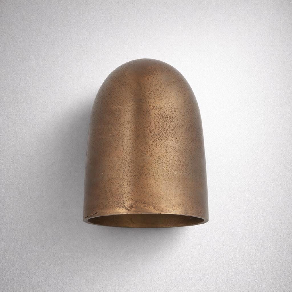 Hopton - Anitque Brass Mast Down Wall Light by Vintage-Electrical