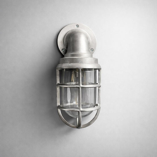 Beachamwell ~ Raw Cast Bulkhead Outdoor & Bathroom Sconce Wall Light ~ 10.5 Inch by Vintage-Electrical