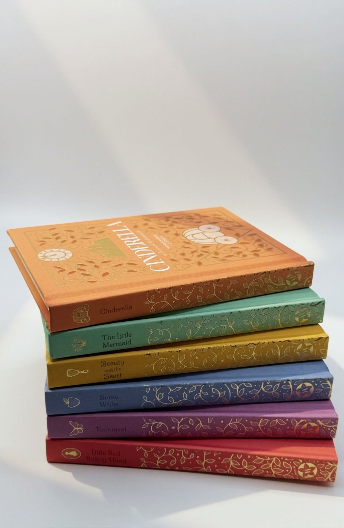 Wordsworth Pocket Fairytales collection showing six colourful pocket-sized books stacked together