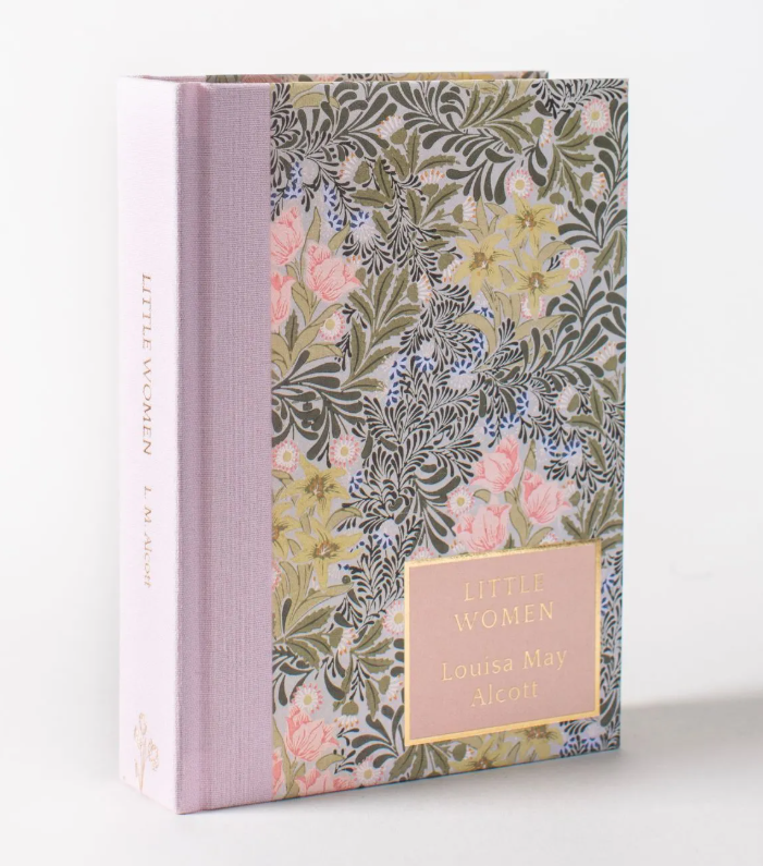 Little Women by Louisa May Alcott, Wordsworth Heritage Collection hardback with decorative floral cover and pink linen spine