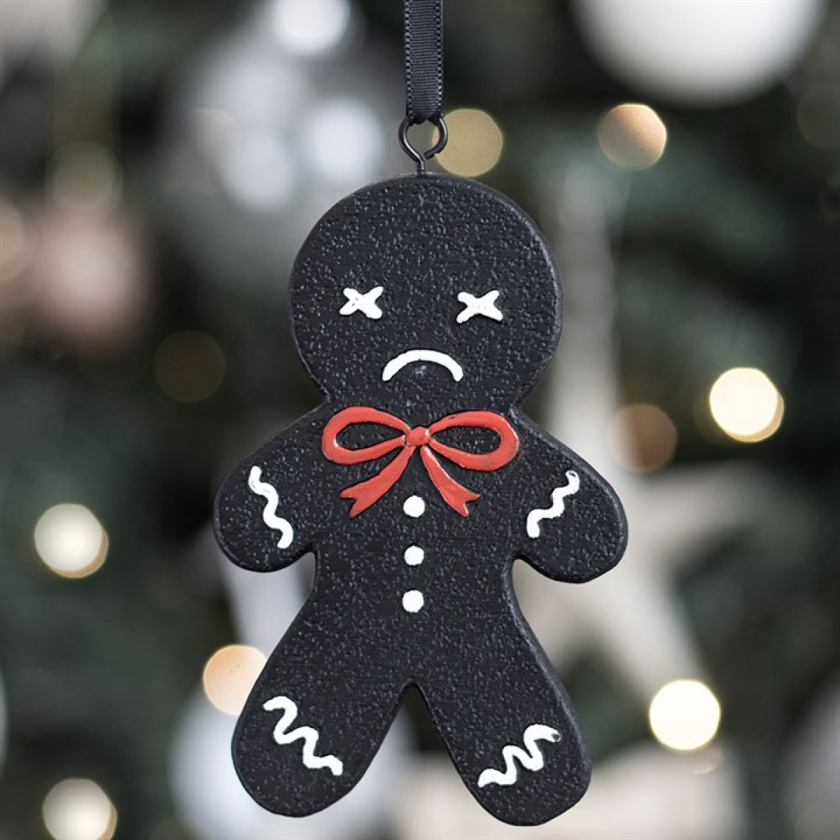 Spooky Gingerbread Man Hanging Ornament
