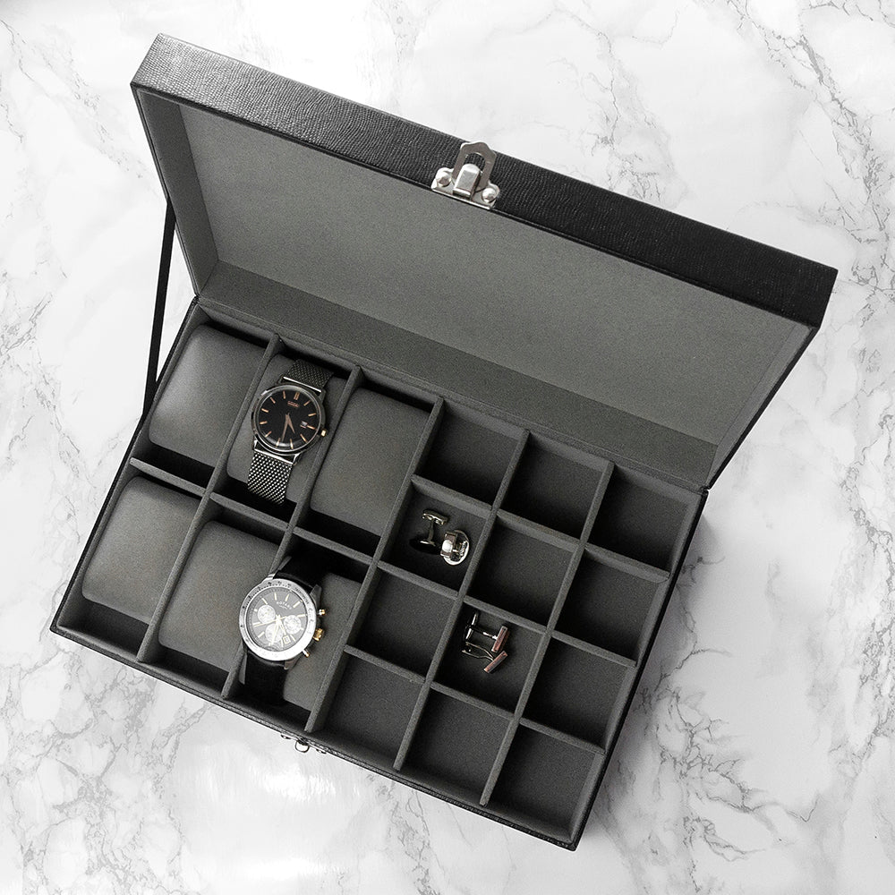 Treat Republic Personalised Watch and Cufflinks Box