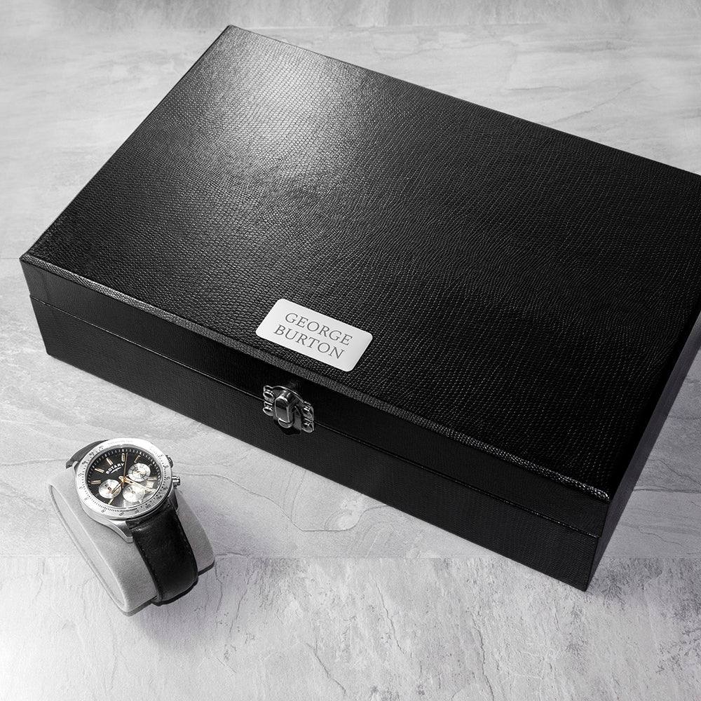Treat Republic Personalised Watch and Cufflinks Box