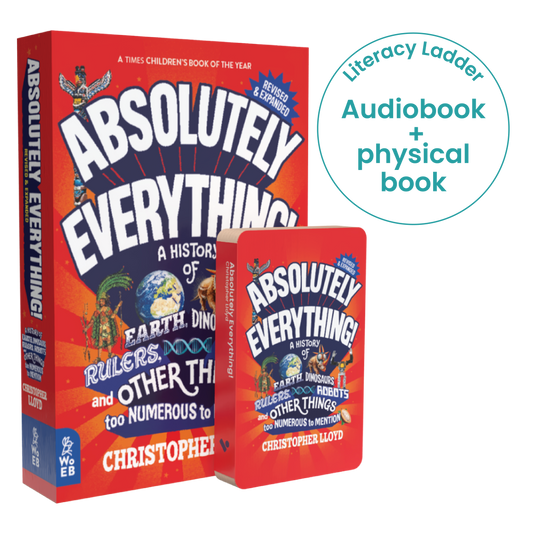 Absolutely Everything! Audiobook for Voxblock Audiobook Player & Print Bundle