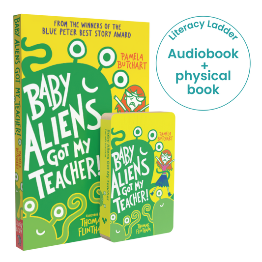 Baby Aliens Got My Teacher Audio for Voxblock Audiobook Player & Print Bundle