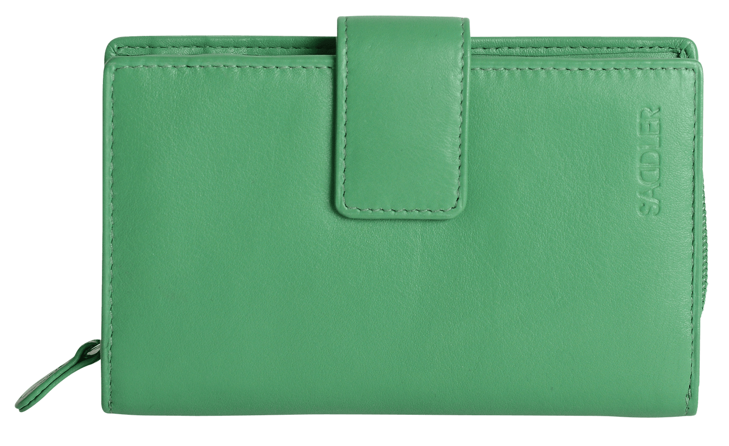 SADDLER GEORGIE Leather Double-Sided Purse - 13 Card Slots, Generous Space for Notes and Coins - RFID Protected