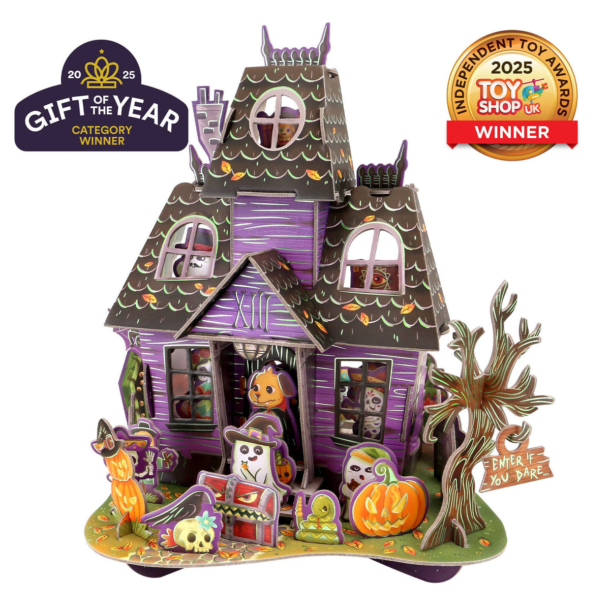 Santoro London Halloween House Pop and Build with colourful spooky characters and decorations