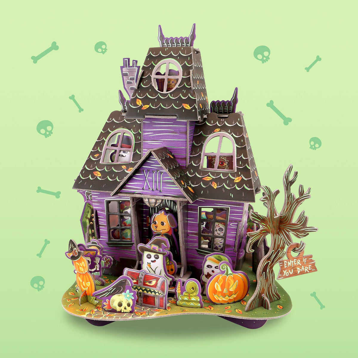 Santoro London Halloween House Pop and Build assembled 3D Halloween display