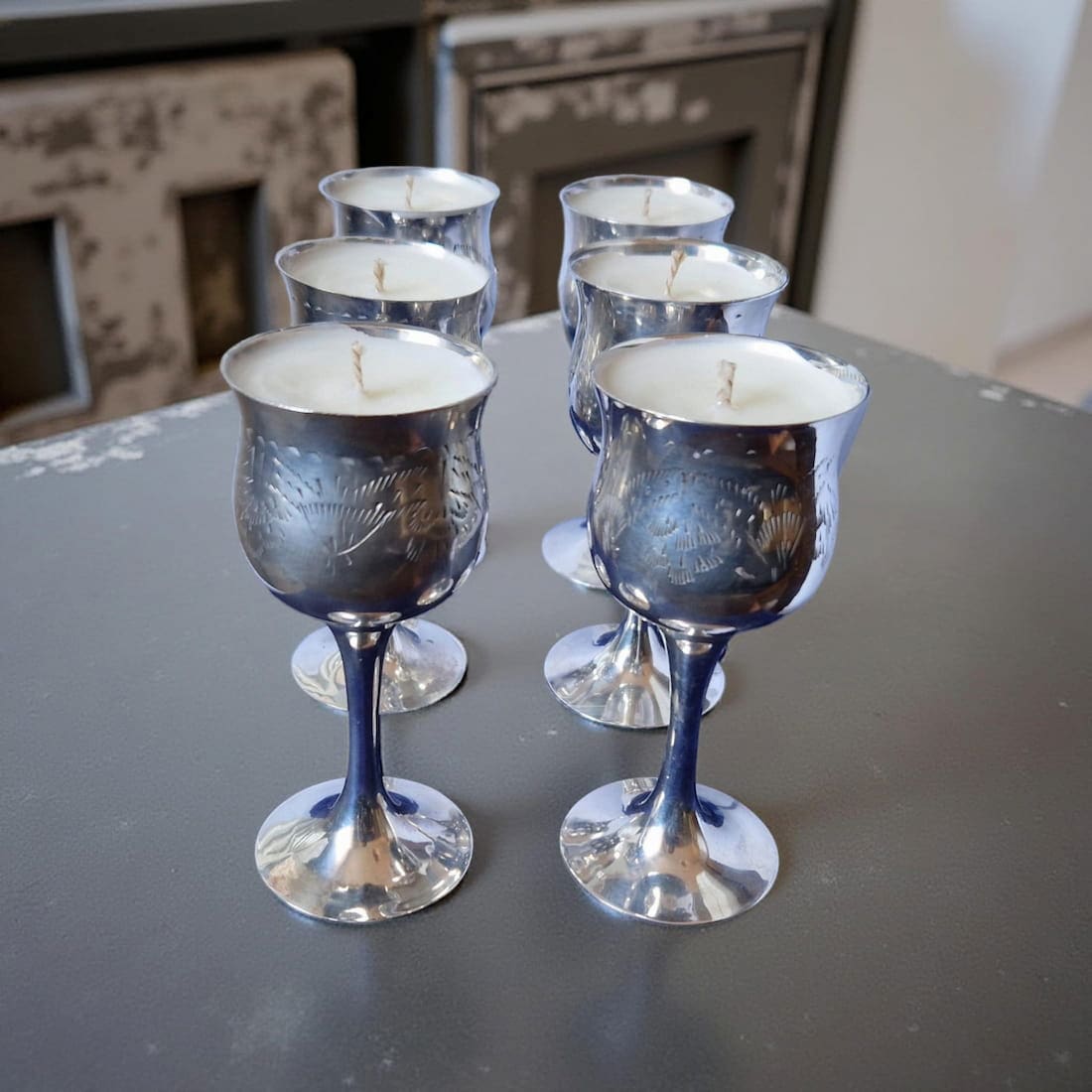 Ralph's Orchard Small Goblets in Velvet Box Candles