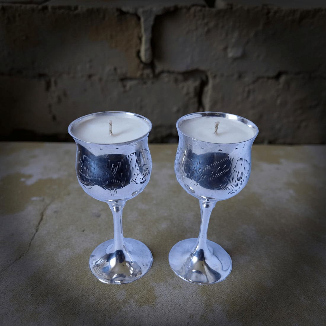 Ralph's Orchard Small Goblets in Velvet Box Candles