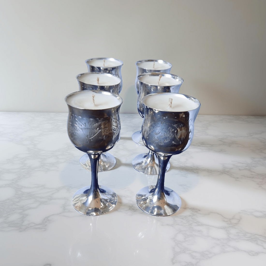 Ralph's Orchard Small Goblets in Velvet Box Candles