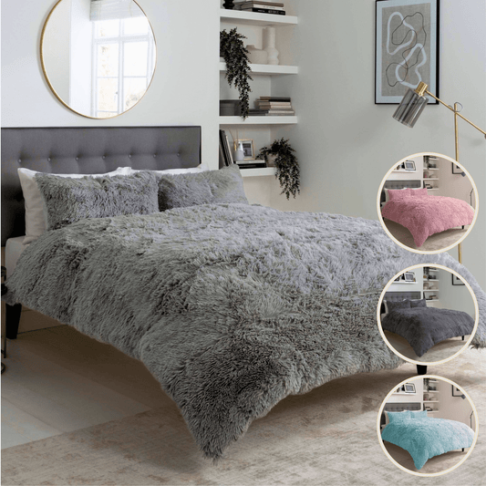 Snuggle & Cuddle Faux Fur Duvet Set for Winter Comfort Extra Soft Long Pile Bedding by OLIVIA ROCCO